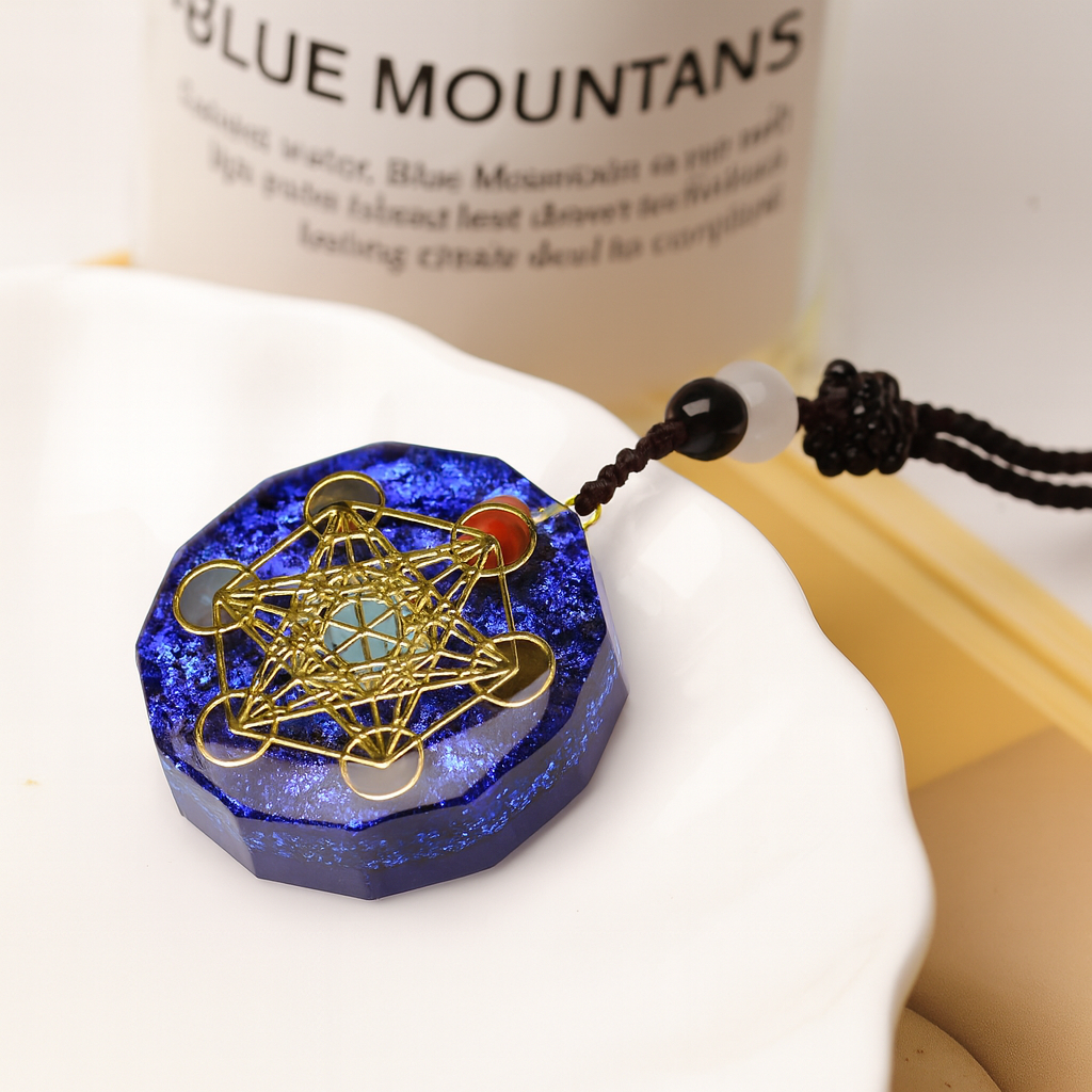 Orgonite Energy Pendant Natural Crystal Chakra Energizing Orgonite Necklace Bring Lucky Necklace Absorbs Negative Energy Gife