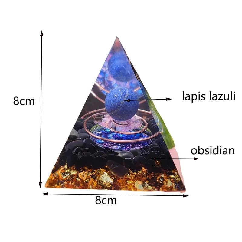 Meditation Orgone Pyramid Amethyst Crystal Crystal For Buddha Orgone Energy Generator Orgonite Pyramids Reiki Healing