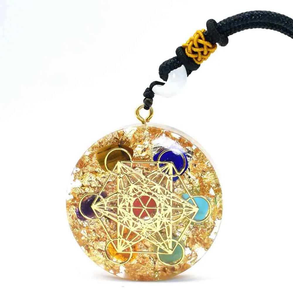Crystals Energy Generator Orgone Pendant Necklace Healing Reiki Chakra Generato Gift