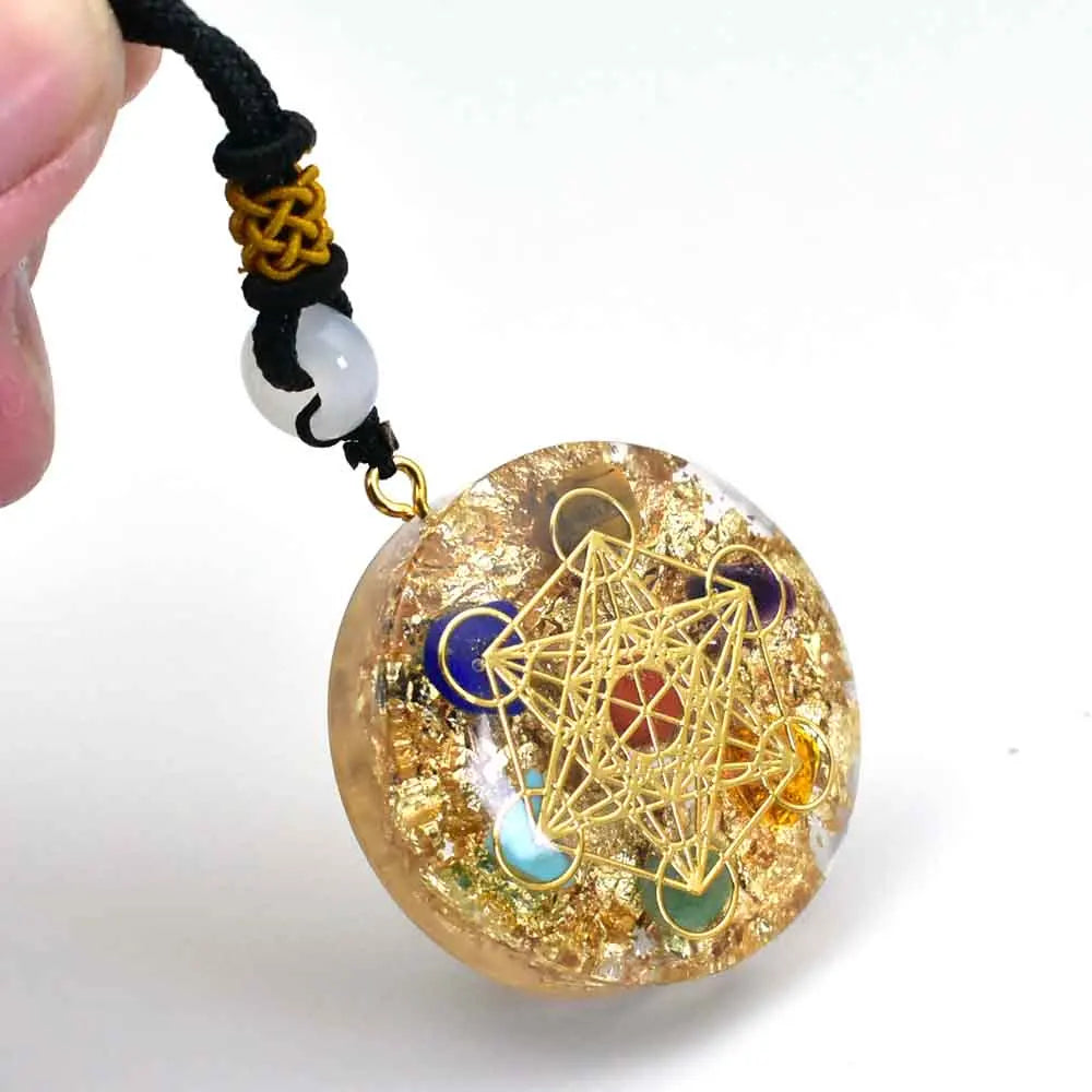 Crystals Energy Generator Orgone Pendant Necklace Healing Reiki Chakra Generato Gift